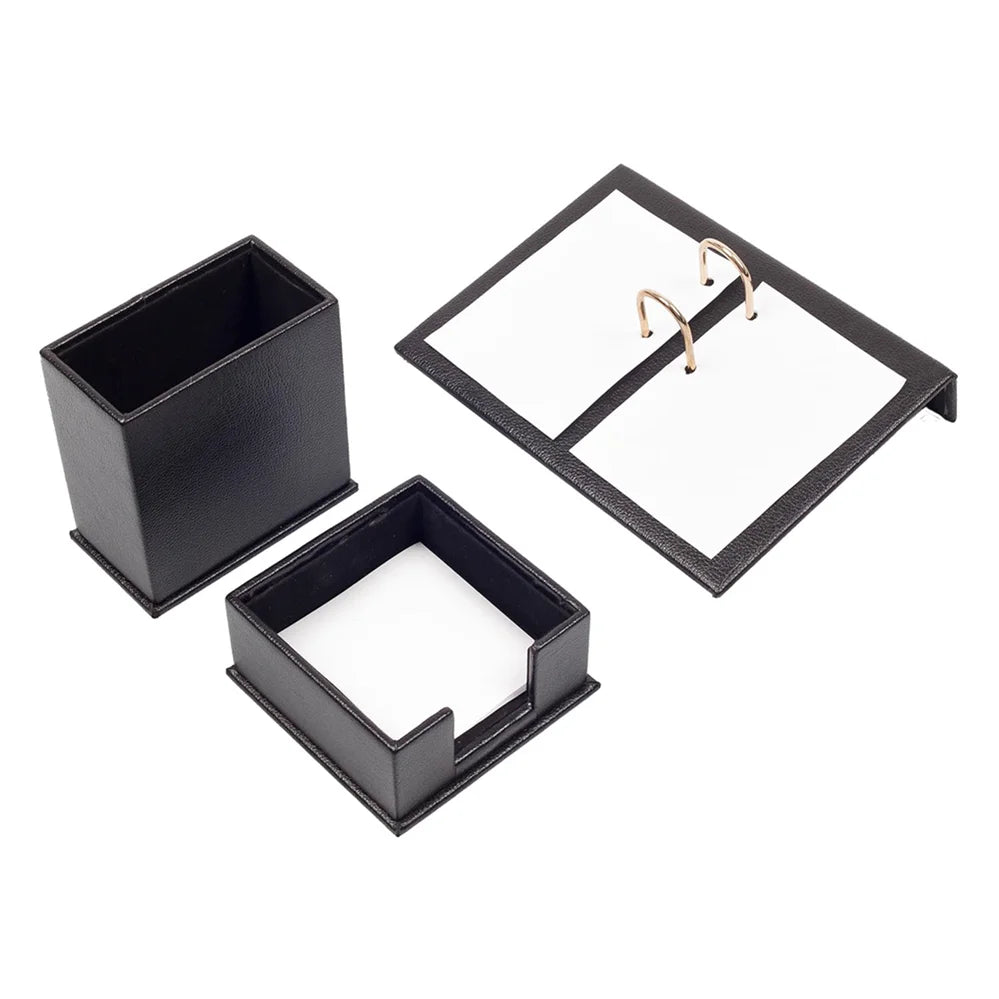 ELMAS Elegant Triple Desk Organizer Set for Office Essentials - Al Masam Stationery LLC