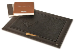 ELMAS Elegant Leather Desk Set - Organized Office Essentials