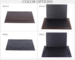 ELMAS Elegant Leather Desk Pad & Organizer Set for Offices