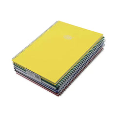 FIS spiral hard cover notebook A5, Neon Asst. S/Line 100sheets - Al Masam Stationery LLC