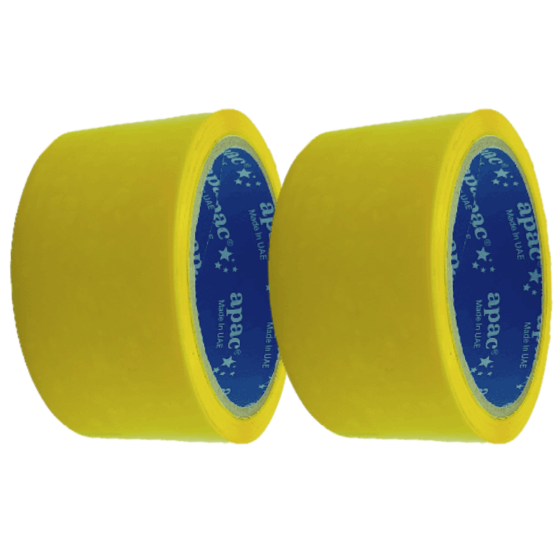 Apac Packaging Tape Yellow 2 inch x 50 yards| 36 rolls per carton Main image
