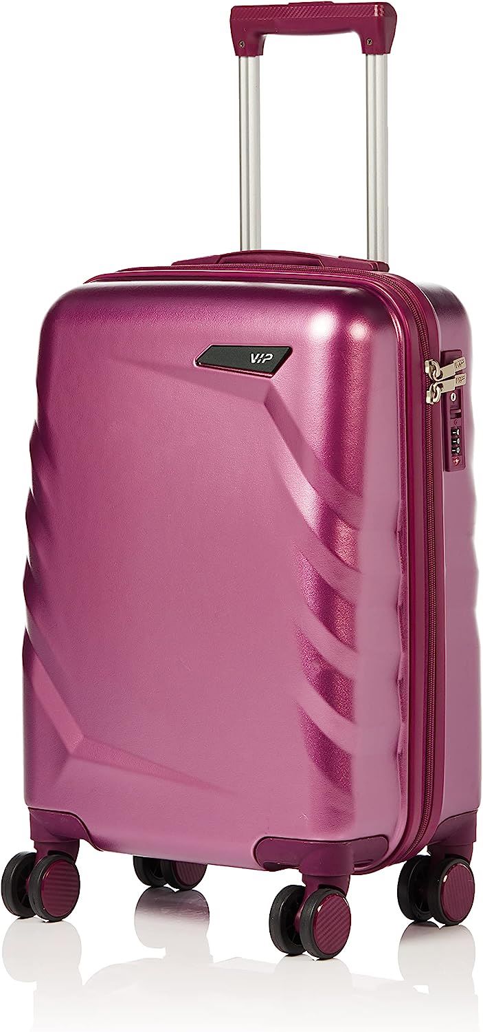 VIP Scott Cabin Hard Luggage 8 Wheels Travel Suitcase 33x57x79.5cm Large Berry - Al Masam Stationery LLC