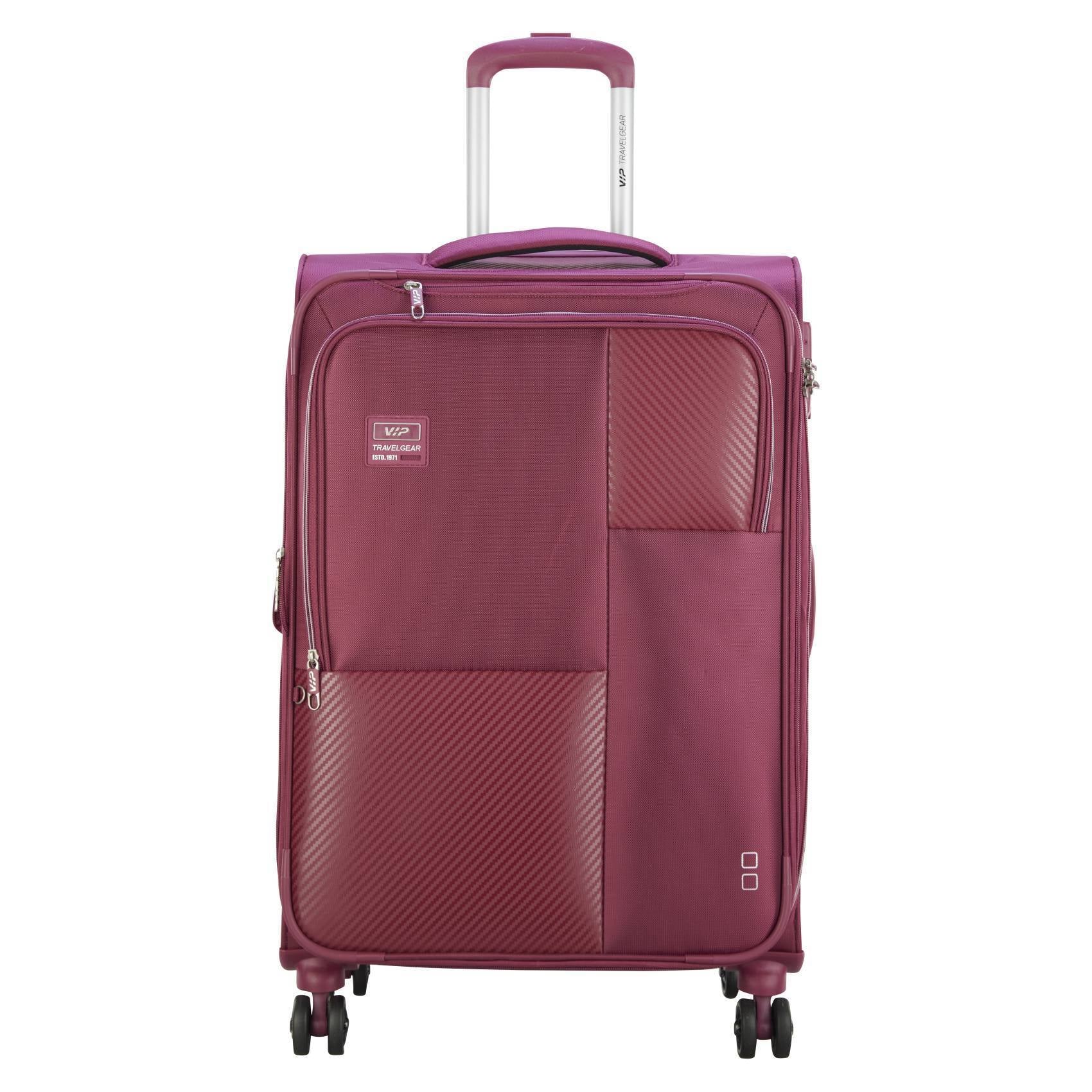 VIP  Cardinal 8 Wheel Travel Suitcase 28x39x58cm Burgundy - Al Masam Stationery LLC
