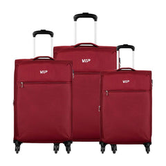 VIP Tivoli 4 Wheel Soft Trolley 58+69+80 3 Pcs Set Berry - Al Masam Stationery LLC