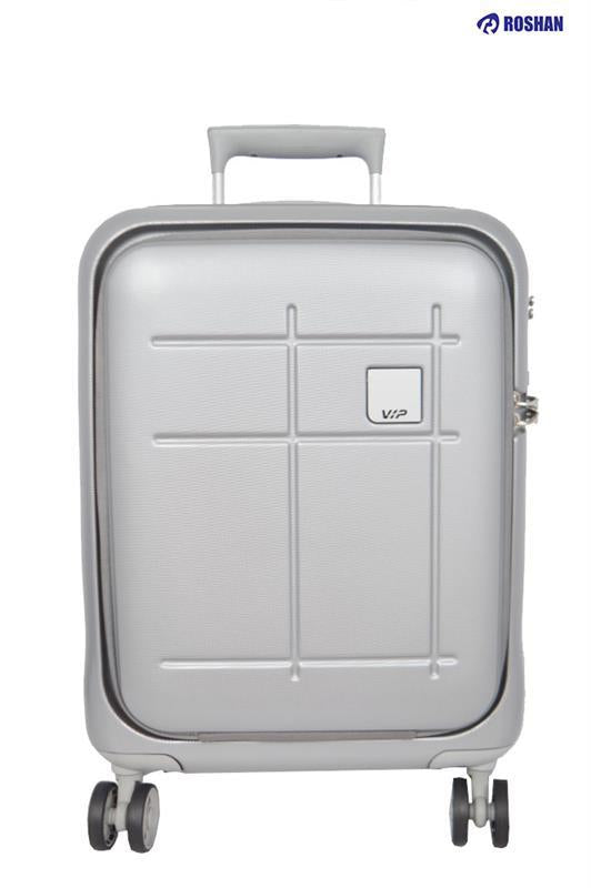 VIP Zorro Pro Laptop Strolly Cabin Luggage 38x56x80cm Large Silver - Al Masam Stationery LLC