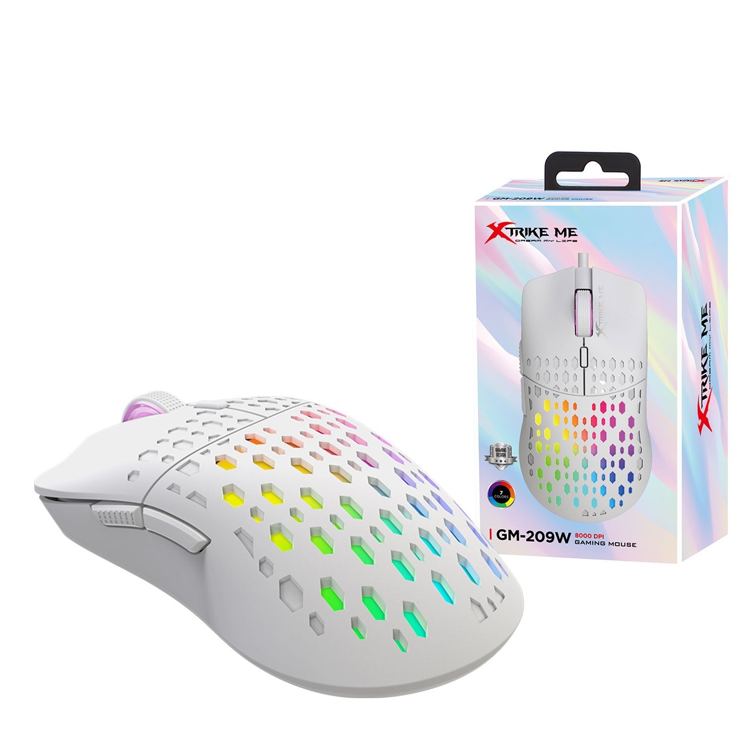XTRIKE ME GM-209W  Gaming Mouse - Al Masam Stationery LLC
