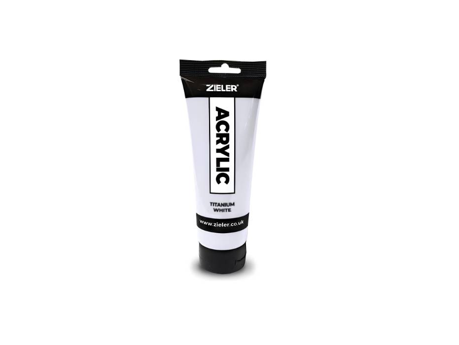 Zieler Premium Acrylic Paint 120ml Titanium White - Al Masam Stationery LLC