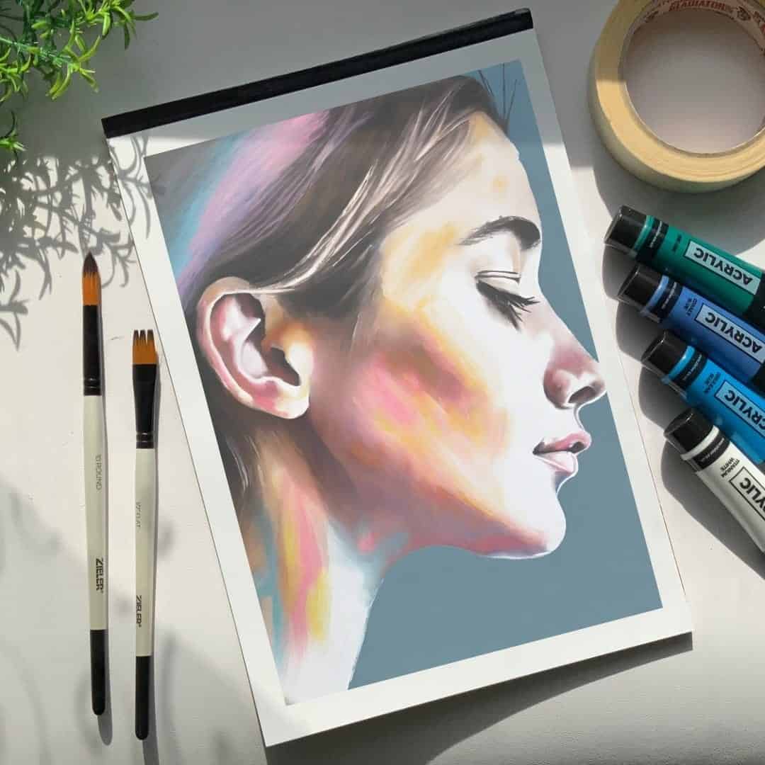 Zieler Premium Acrylic Paint 120ml Titanium White - Al Masam Stationery LLC