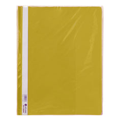 Atlas PVC Flat File With Pocket Black A4 Yellow - Al Masam Stationery LLC