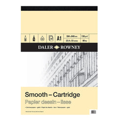 Daler Rowney Sketching Smooth Cartridge Pad (30sht/130gsm, acid free) A1 - Al Masam Stationery LLC