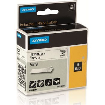 DYMO RH  VINY 12MM WHT - Al Masam Stationery LLC