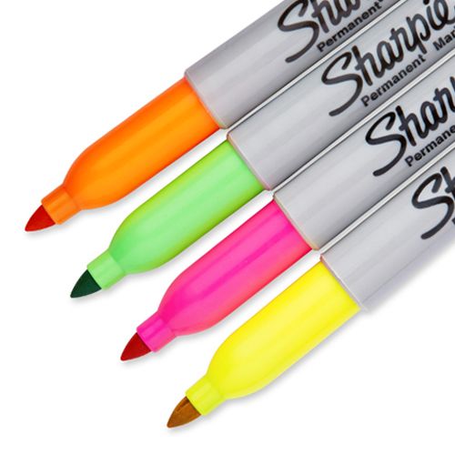 Sharpie Permanent Marker Assorted 4 Pieces - Al Masam Stationery LLC