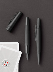 FABER-CASTELL FOUNTAIN PEN E-MOTION PURE BLACK M - Al Masam Stationery LLC