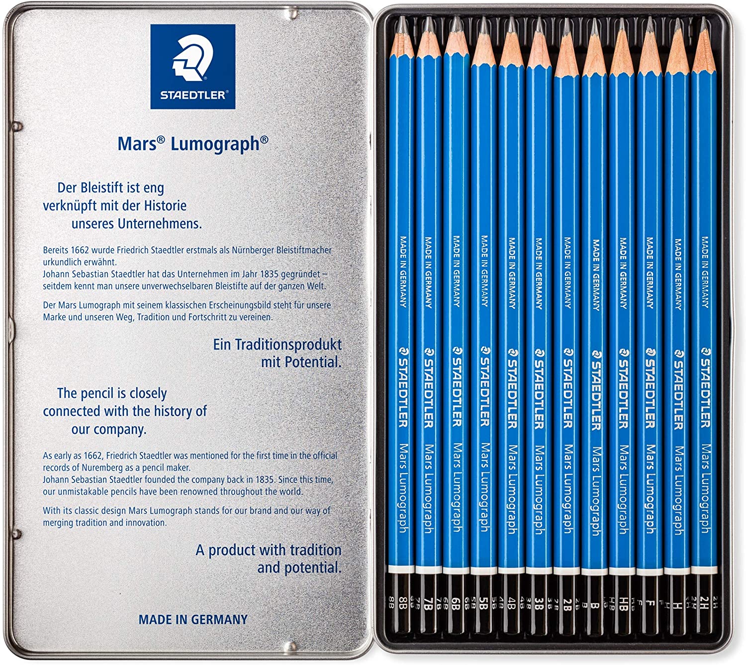 Staedtler Mars Lumograph Pencil - (Pack of 12) - Al Masam Stationery LLC