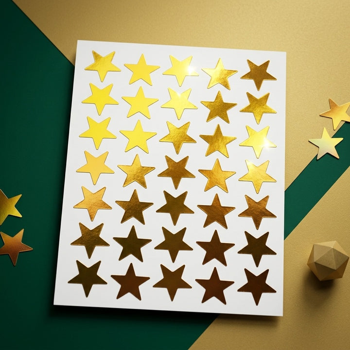 Gold Star Stickers for Crafts, Rewards and Decorations Secondary image