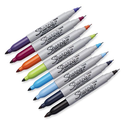 Sharpie Twin Tip Permanent Marker Assorted 8 Pieces - Al Masam Stationery LLC
