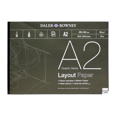 Daler Rowney Graphic Series Layout Pad 80sht 45gsm A2 - Al Masam Stationery LLC