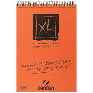CANSON XL SPIRAL SKETCH PAD A2 90 GSM - 60 SHEETS