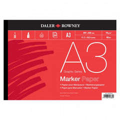 Daler Rowney Graphic Series Marker Pad 50sht 70gsm A3 - Al Masam Stationery LLC