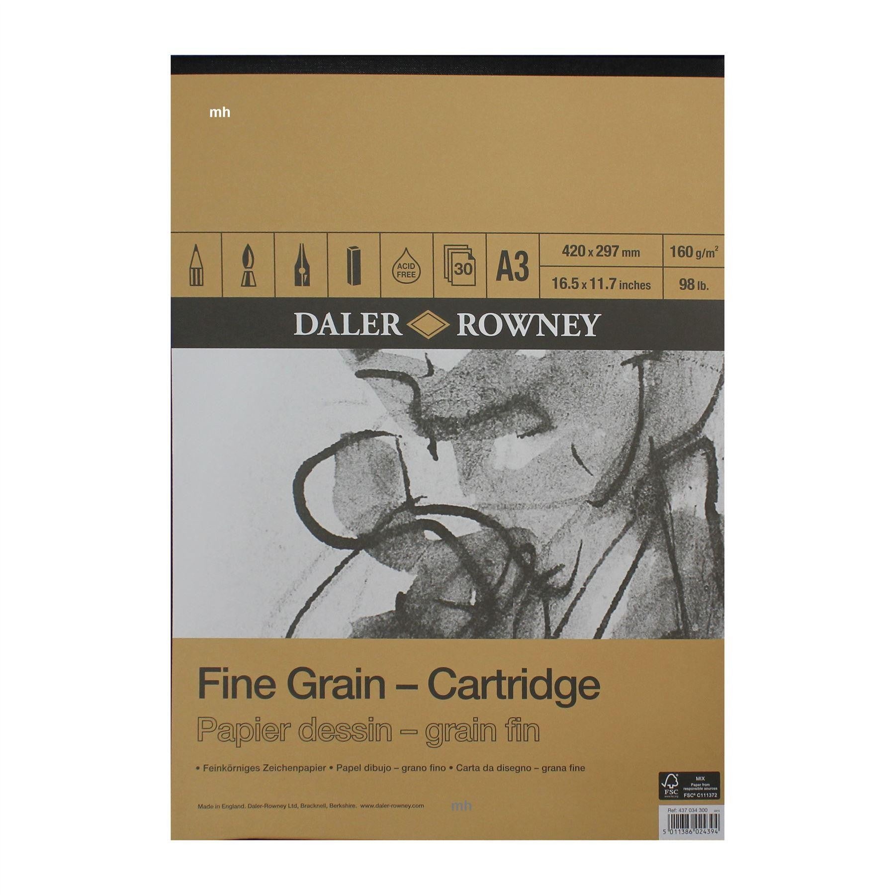 Daler Rowney Sketching Fine Grain Cartridge Pad A3 - Al Masam Stationery LLC