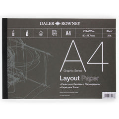 Daler Rowney Graphic Series Layout Pad 80sht 45gsm A4 - Al Masam Stationery LLC