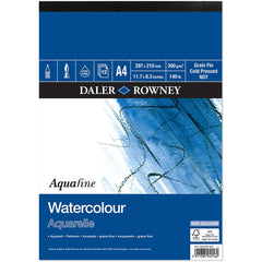 Daler Rowney Aquafine Watercolour Paper Pad Not Surface A4 - Al Masam Stationery LLC