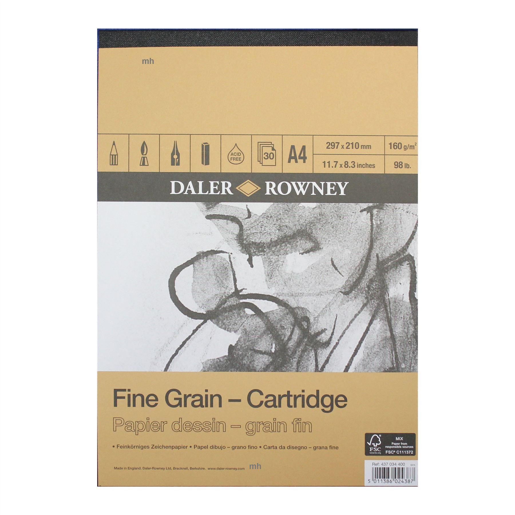Daler Rowney Sketching Fine Grain Cartridge Pad A4 - Al Masam Stationery LLC