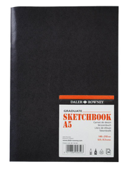 Daler Rowney Gloss Soft Cover Stapled Sketchbook Graduate 40sht 140g/m2 A5 - Al Masam Stationery LLC