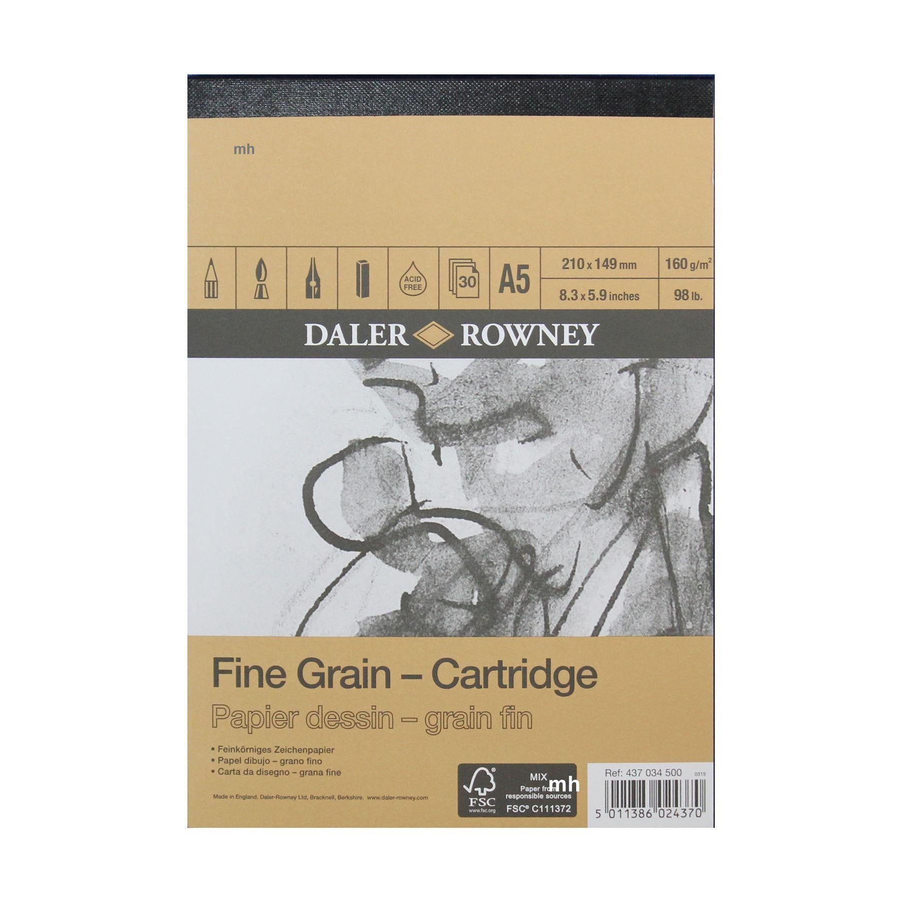 Daler Rowney Sketching Fine Grain Cartridge Pad A5 - Al Masam Stationery LLC