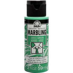 Folkart Marbling Paint Water-Based Green Color 59Ml - MSP 16931 - Al Masam Stationery LLC