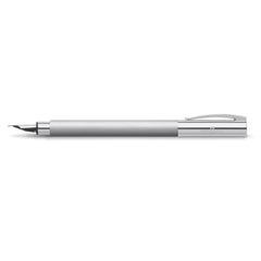 FABER-CASTELL AMBITION FOUNTAIN PEN METAL F - Al Masam Stationery LLC