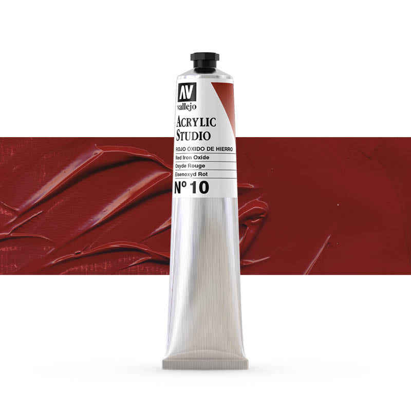 Vallejo ACRYLIC STUDIO 10:58ML. RED IRON OXIDE - Al Masam Stationery LLC