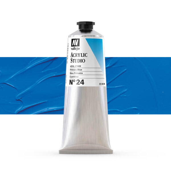 VALLEJO ACRYLIC STUDIO 24:125ML. PRIMARY BLUE - Al Masam Stationery LLC