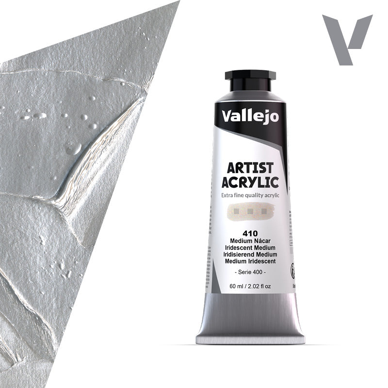 VALLEJO ACRYLIC ARTIST 410: 60 ML. IRIDESCENT MEDIUM - Al Masam Stationery LLC Main image
