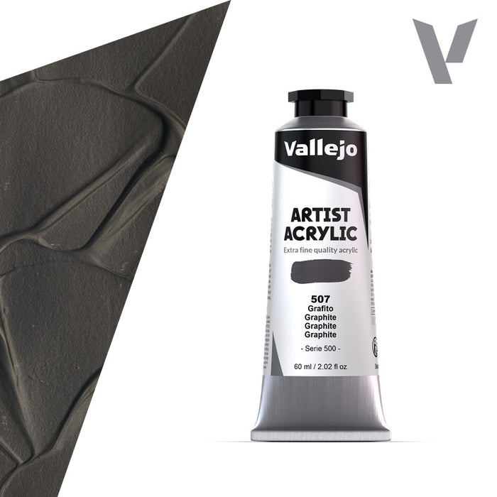 VALLEJO ACRYLIC ARTIST 507: 60 ML. GRAPHITE - Al Masam Stationery LLC