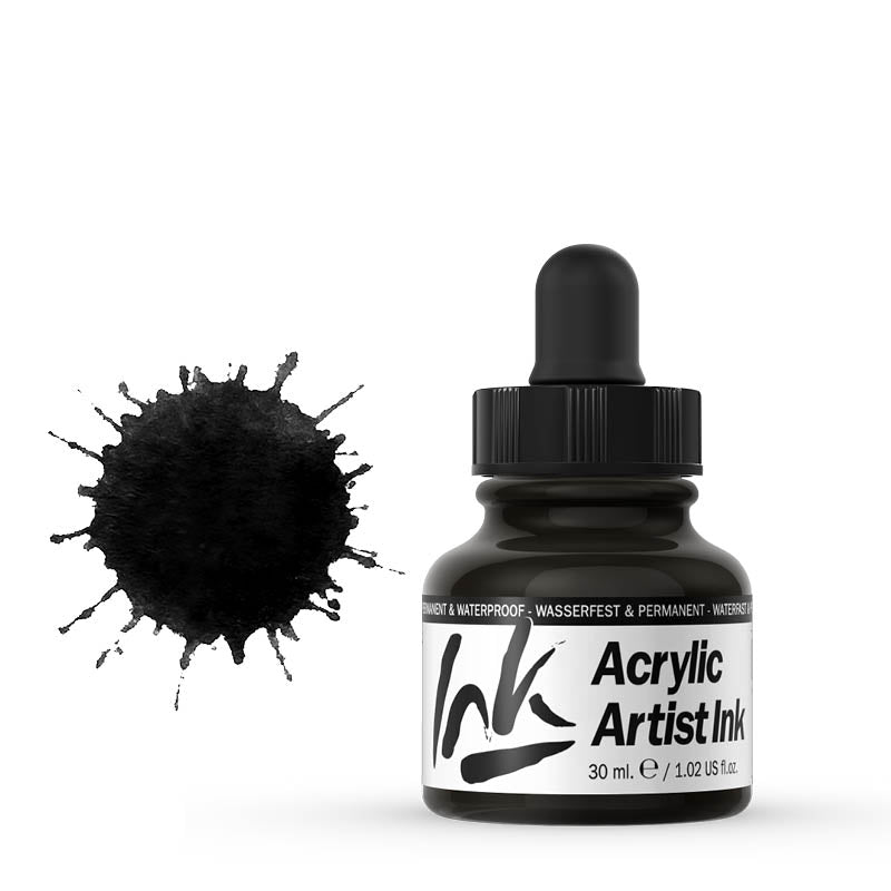 VALLEJO Acrylic Artist Ink 30ML. Black Pearl - Al Masam Stationery LLC Main image
