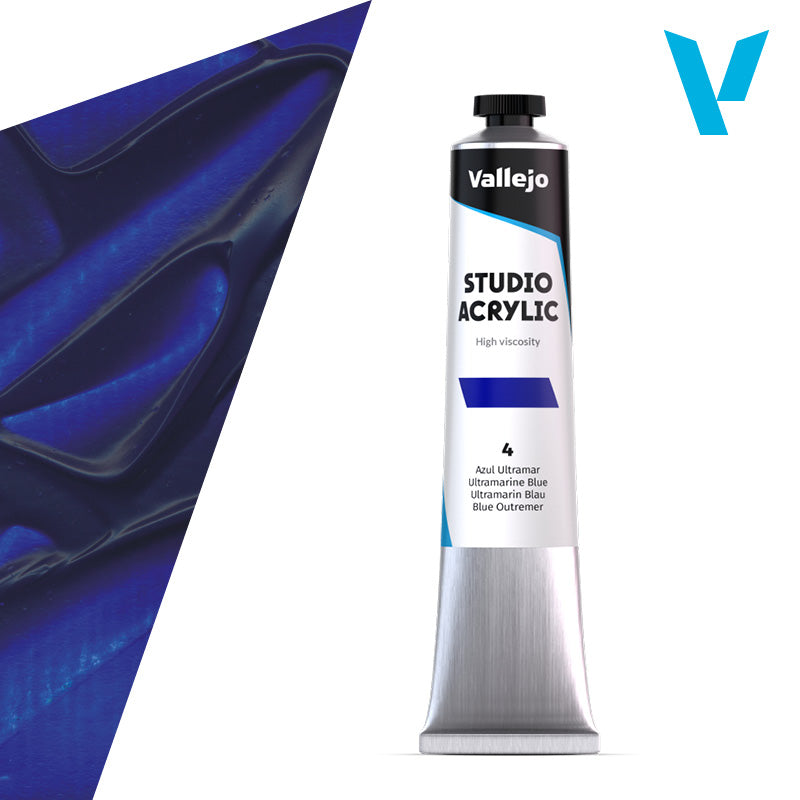 VALLEJO ACRYLIC STUDIO 4:58ML. ULTRAMARINE BLUE - Al Masam Stationery LLC Main image