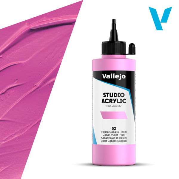 VALLEJO ACRYLIC STUDIO 52: 200 ML. COBALT VIOLET (HUE) - Al Masam Stationery LLC