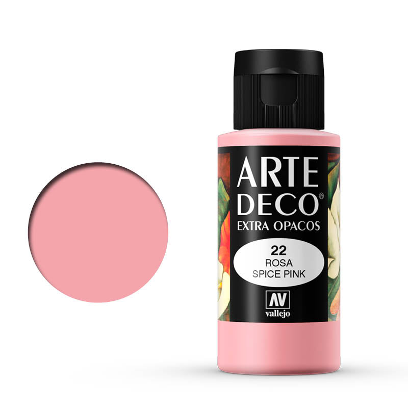 VALLEJO ART DECO 022-60ML. SPICE PINK - Al Masam Stationery LLC Main image