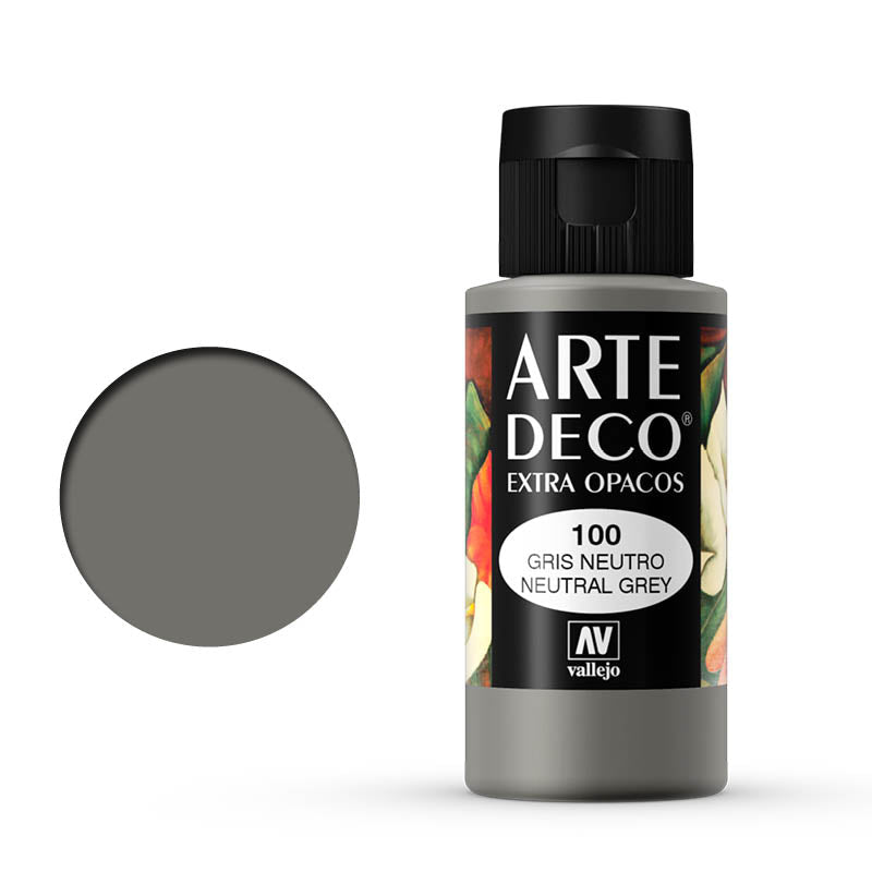 VALLEJO ART DECO 100-60ML. NEUTRAL GREY - Al Masam Stationery LLC Main image