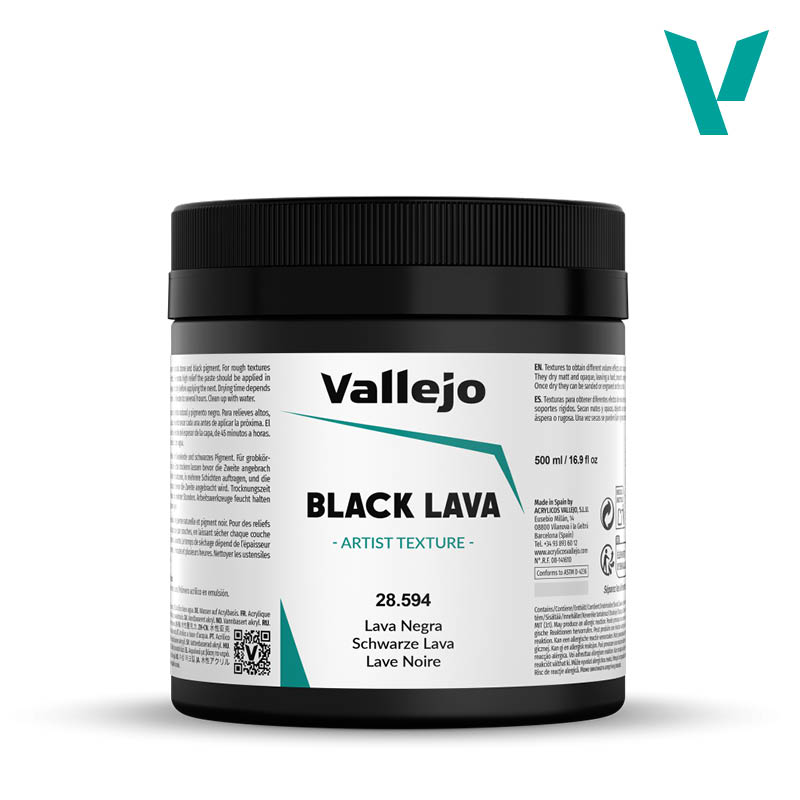Vallejo BLACK LAVA 594-500ML - Al Masam Stationery LLC Main image