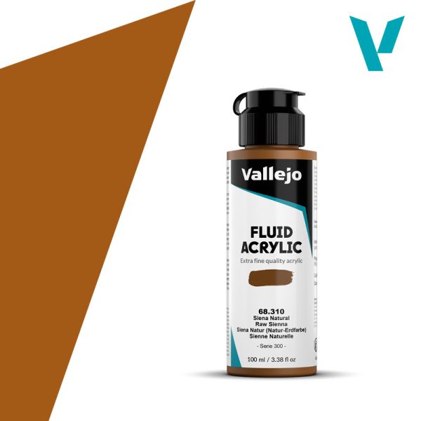 VALLEJO Fluid Acrylic 310-100ML. Raw Sienna - Al Masam Stationery LLC Main image