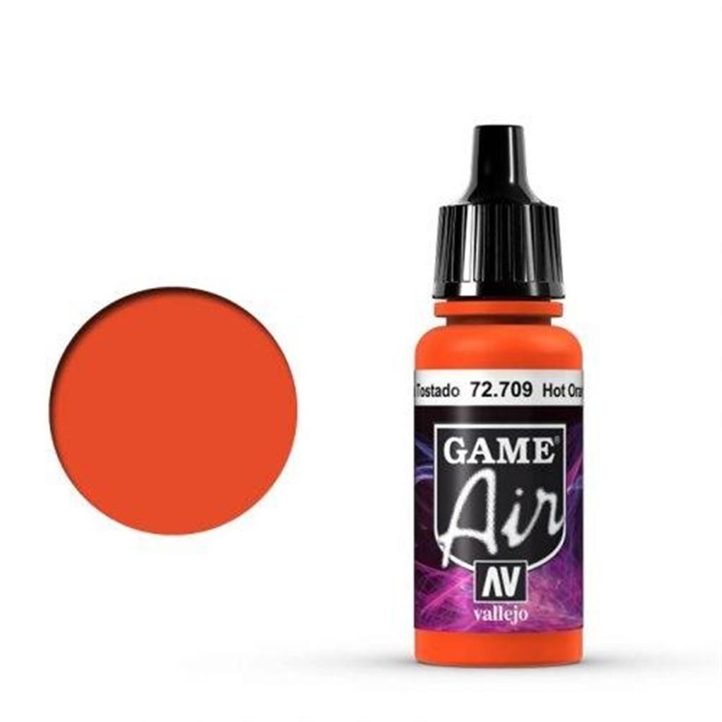 Vallejo GAME AIR 709-17ML. HOT ORANGE - Al Masam Stationery LLC Main image