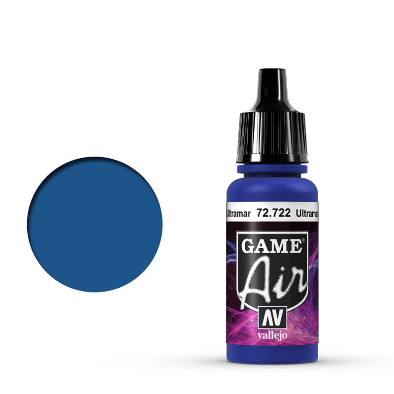 Vallejo GAME AIR 722-17ML. ULTRAMARINE BLUE - Al Masam Stationery LLC Main image