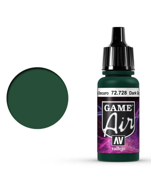 Vallejo GAME AIR 728-17ML. DARK GREEN - Al Masam Stationery LLC Main image