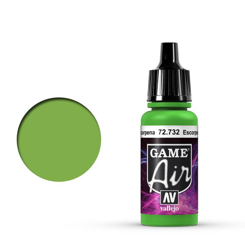 Vallejo GAME AIR 732-17ML. ESCORPENA GREEN - Al Masam Stationery LLC Main image