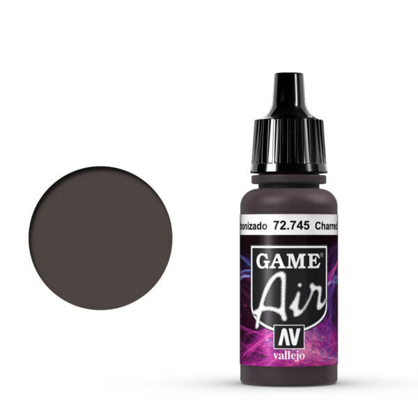 Vallejo GAME AIR 745-17ML. CHARRED BROWN - Al Masam Stationery LLC Main image
