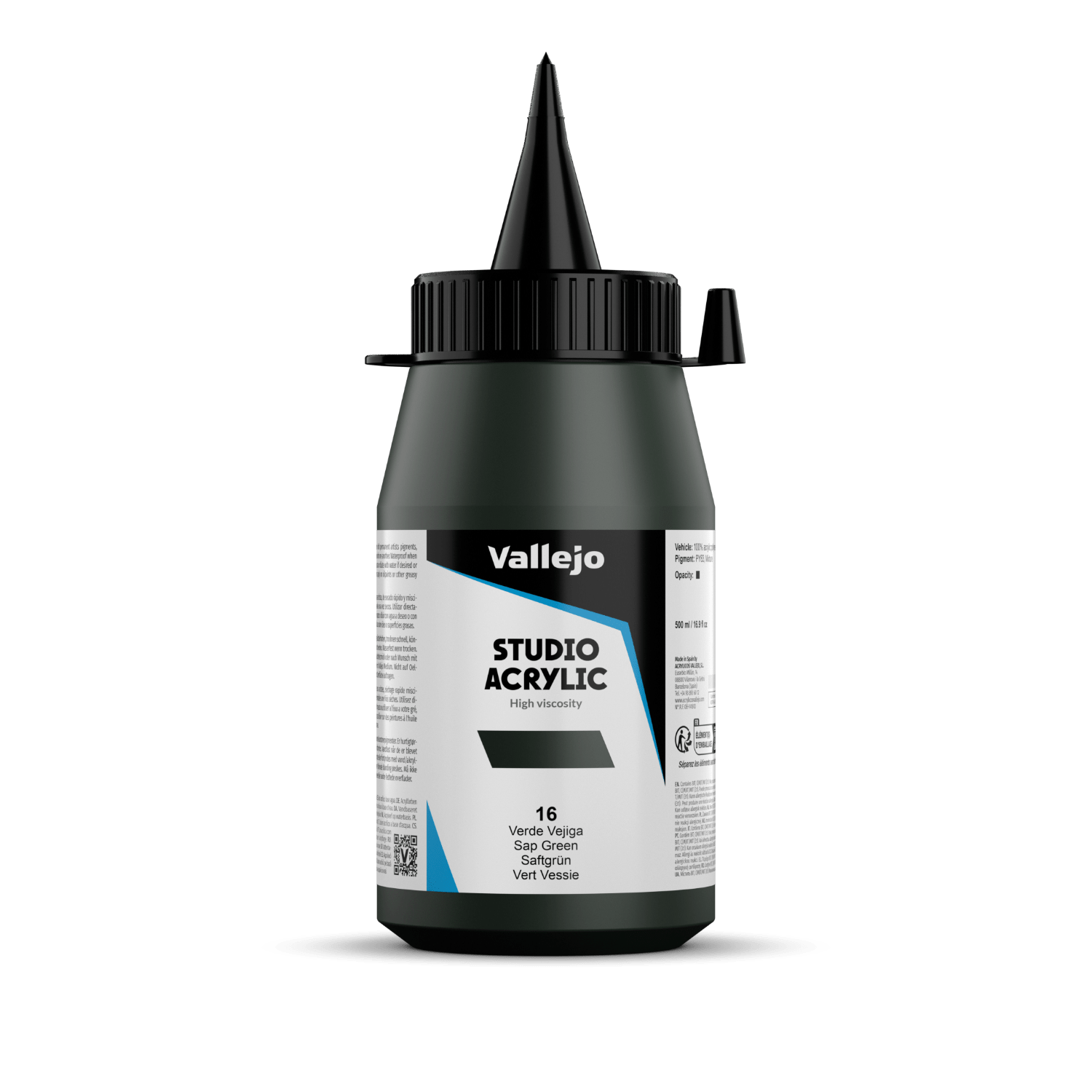 Vallejo STUDIO 16-500ML. SAP GREEN - Al Masam Stationery LLC Main image