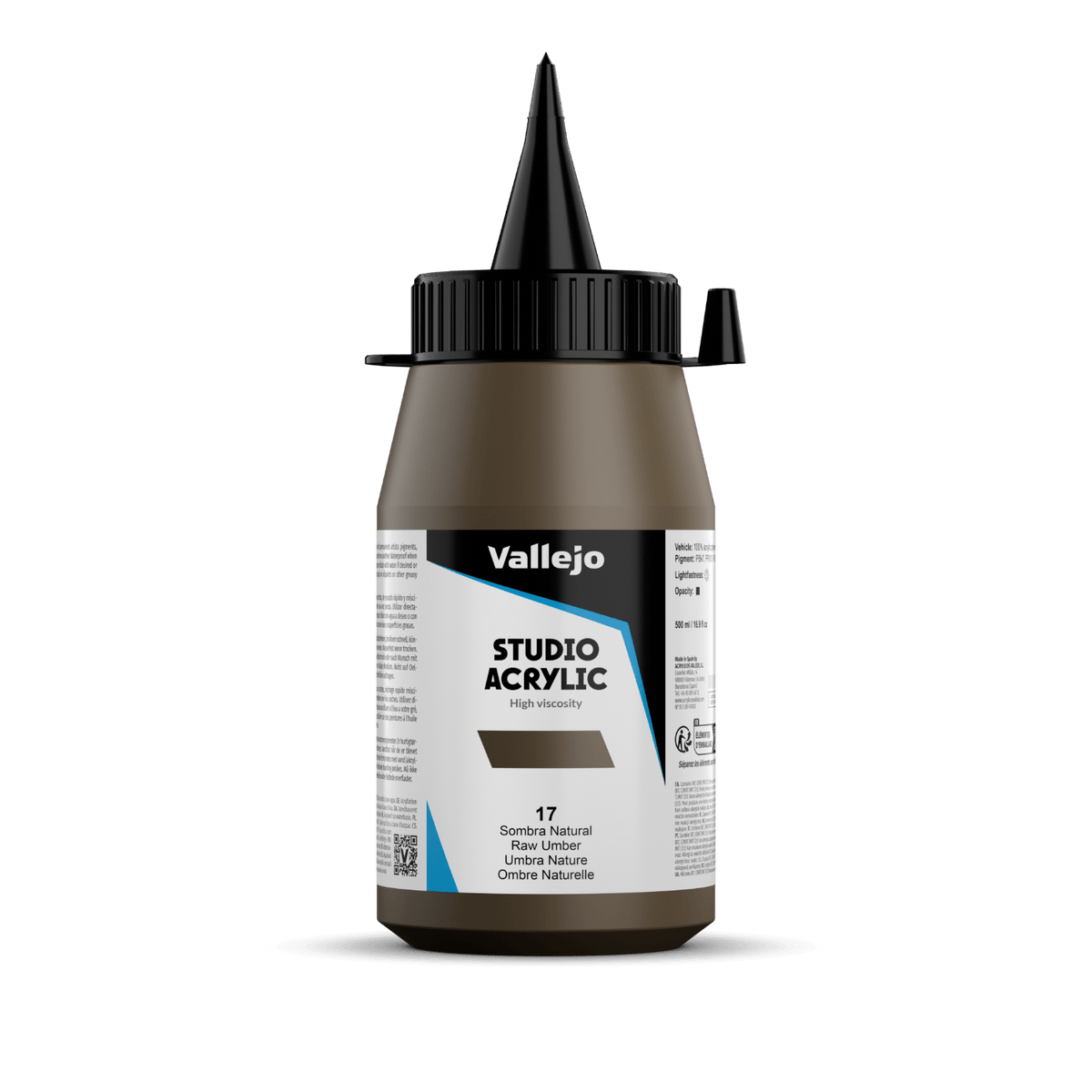 VALLEJO STUDIO 17-500ML. RAW UMBER - Al Masam Stationery LLC