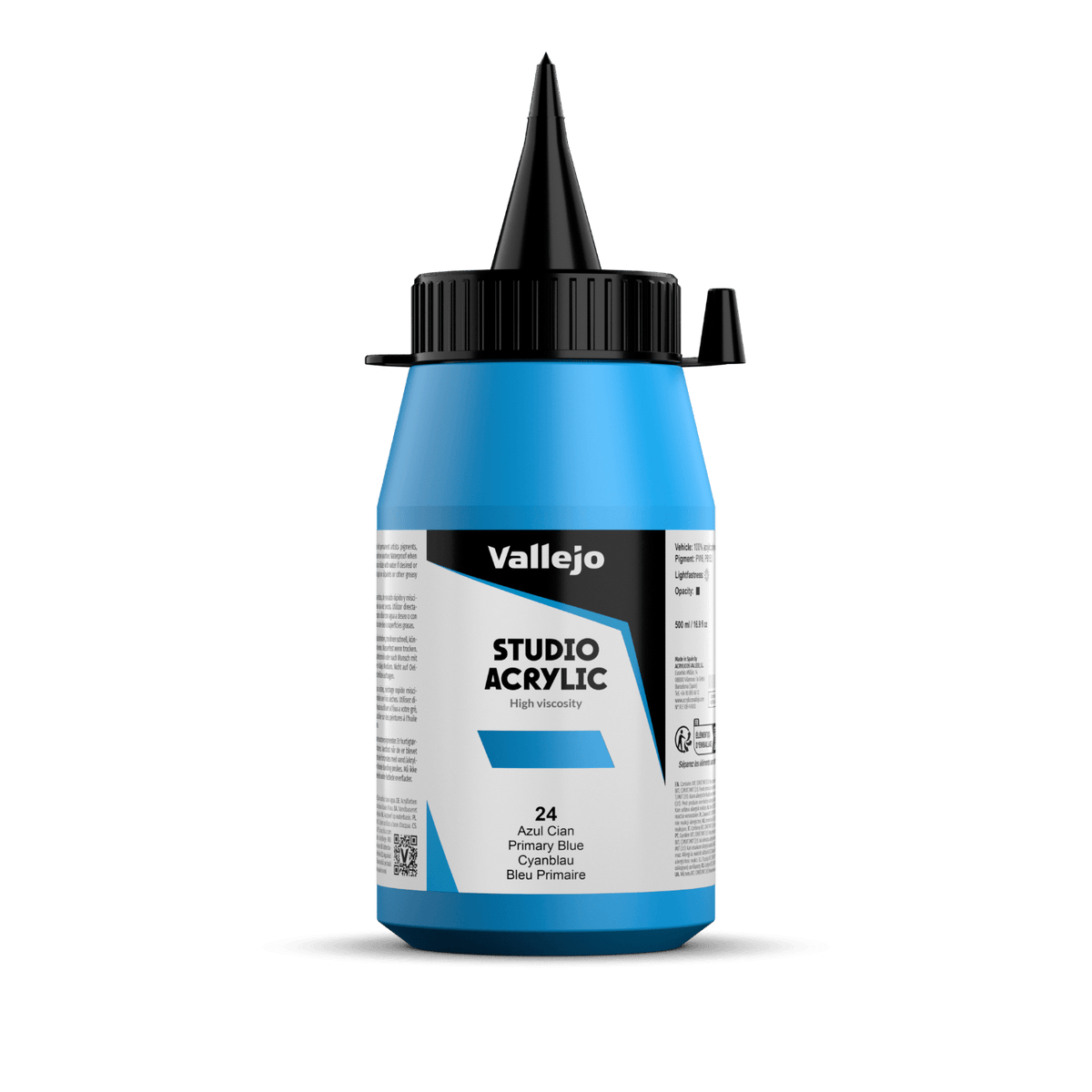 VALLEJO STUDIO 24-500ML. PRIMARY BLUE - Al Masam Stationery LLC Main image